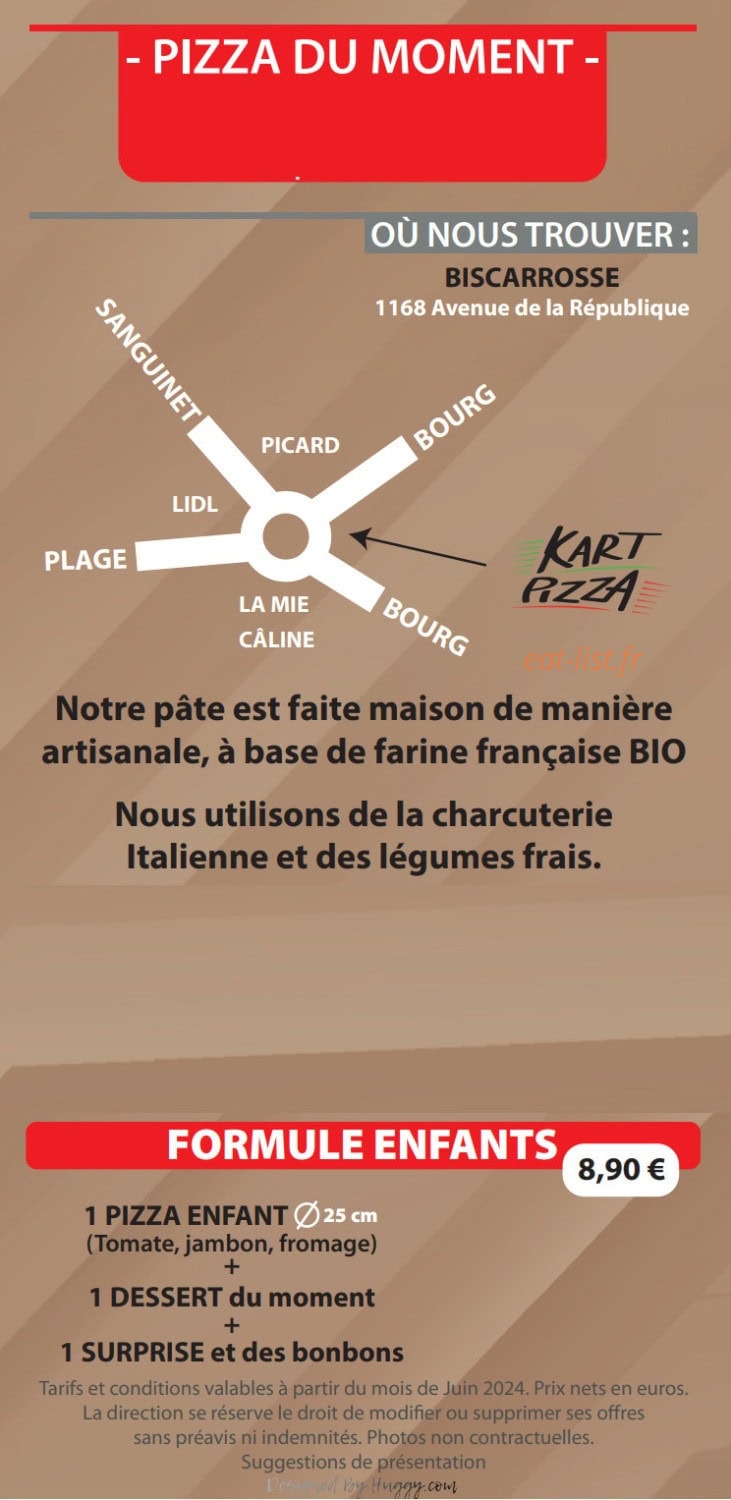 Kart Pizza — carte page 2