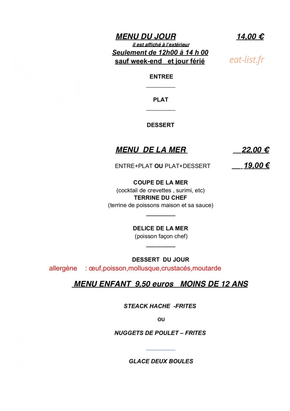 La Casa Luis — carte page 4