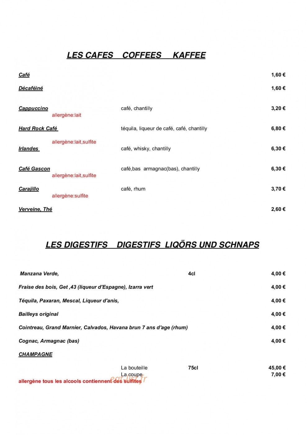 La Casa Luis — carte page 7