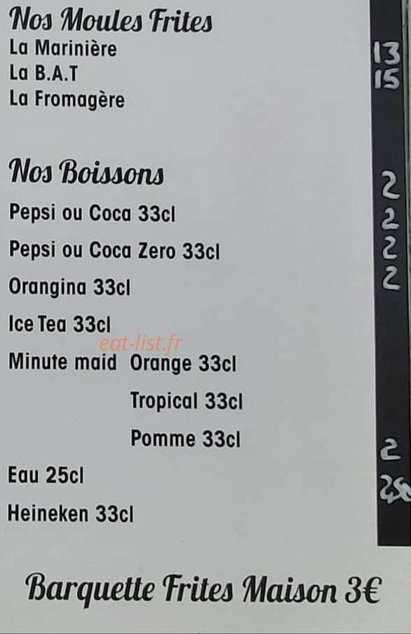 Le Bar a Thym — carte page 2