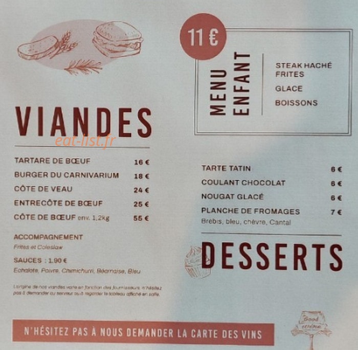 Le Carnivarium — carte page 2