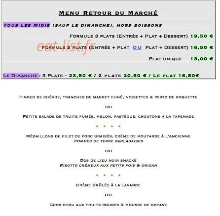 Le Parcours Gourmand — carte page 1