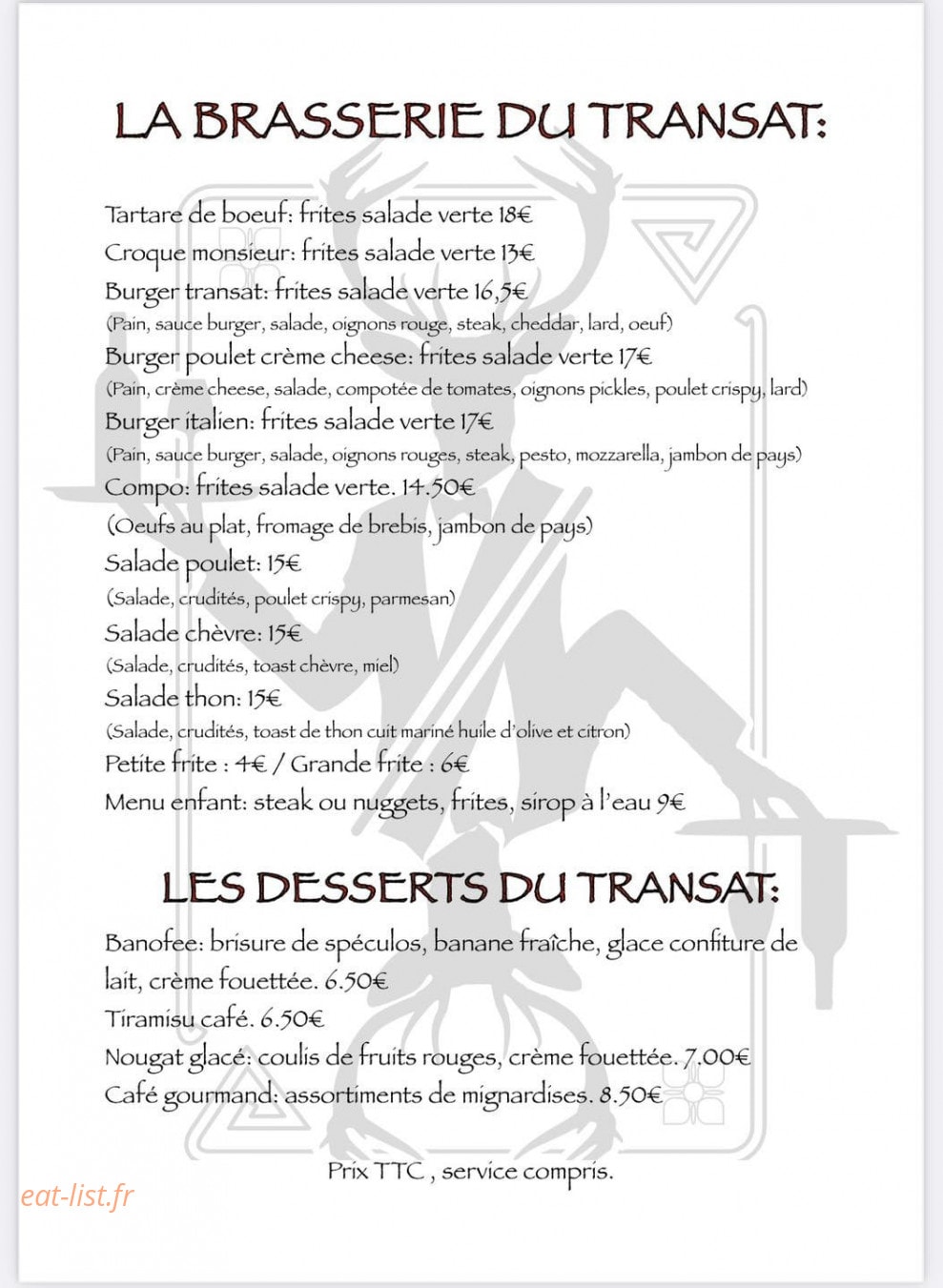 Le Transat — carte page 2
