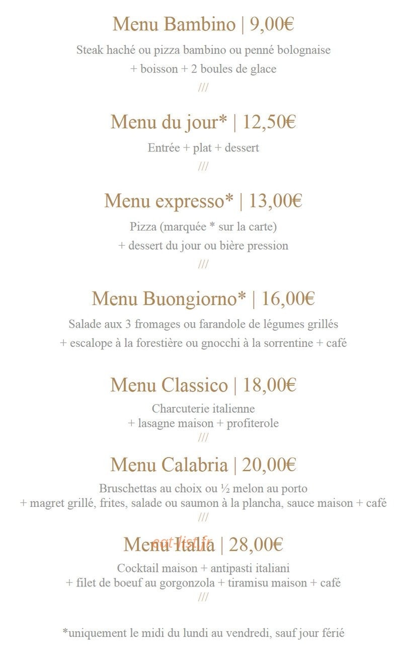 Les Italiens — carte page 6