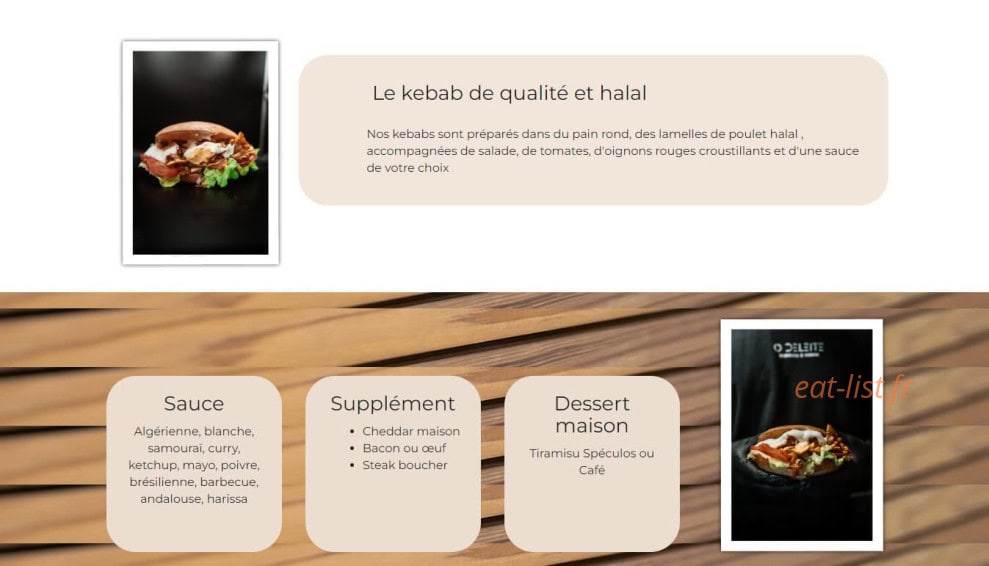 O Deleite — carte page 3