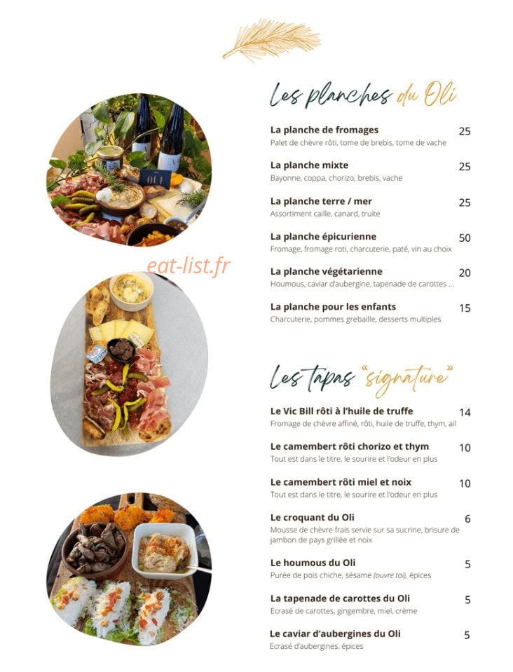 Oli — carte page 1