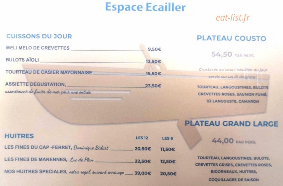Restaumer — carte page 2
