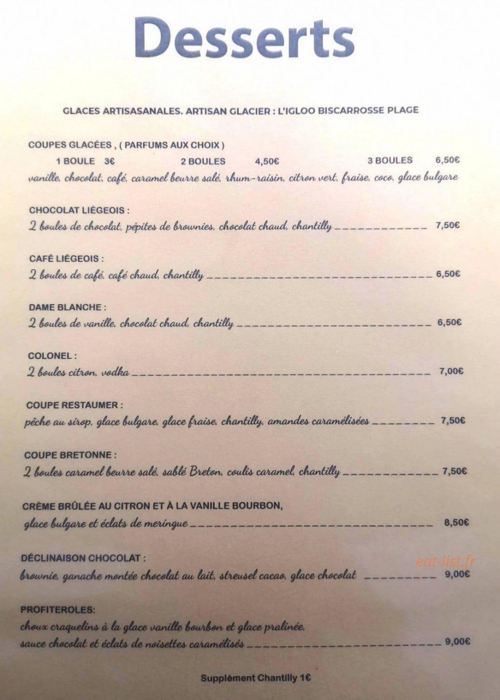 Restaumer — carte page 5