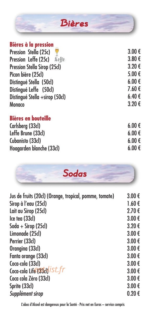 Restaurant Maguide — carte page 11