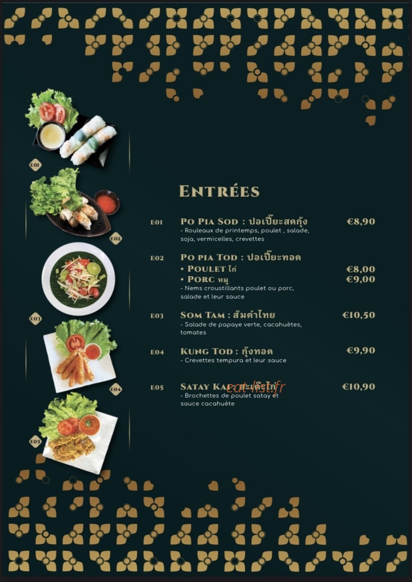 Sri Siam — carte page 1