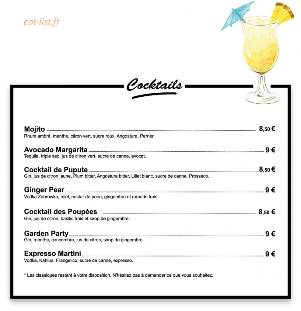 Surf Palace — carte page 1
