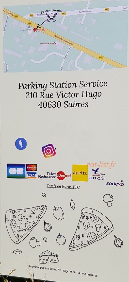 L'escale sabraise — carte page 6