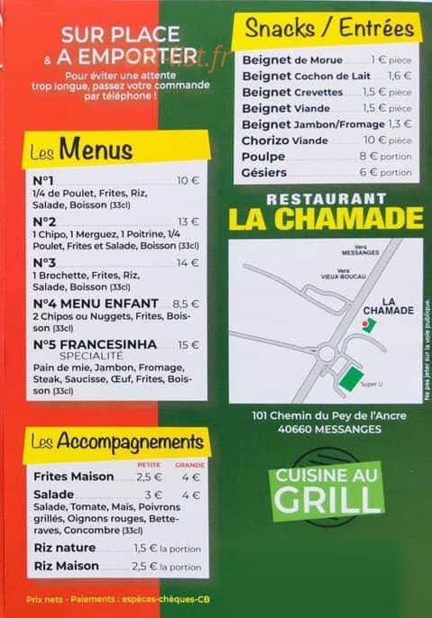 La Chamade — carte page 2