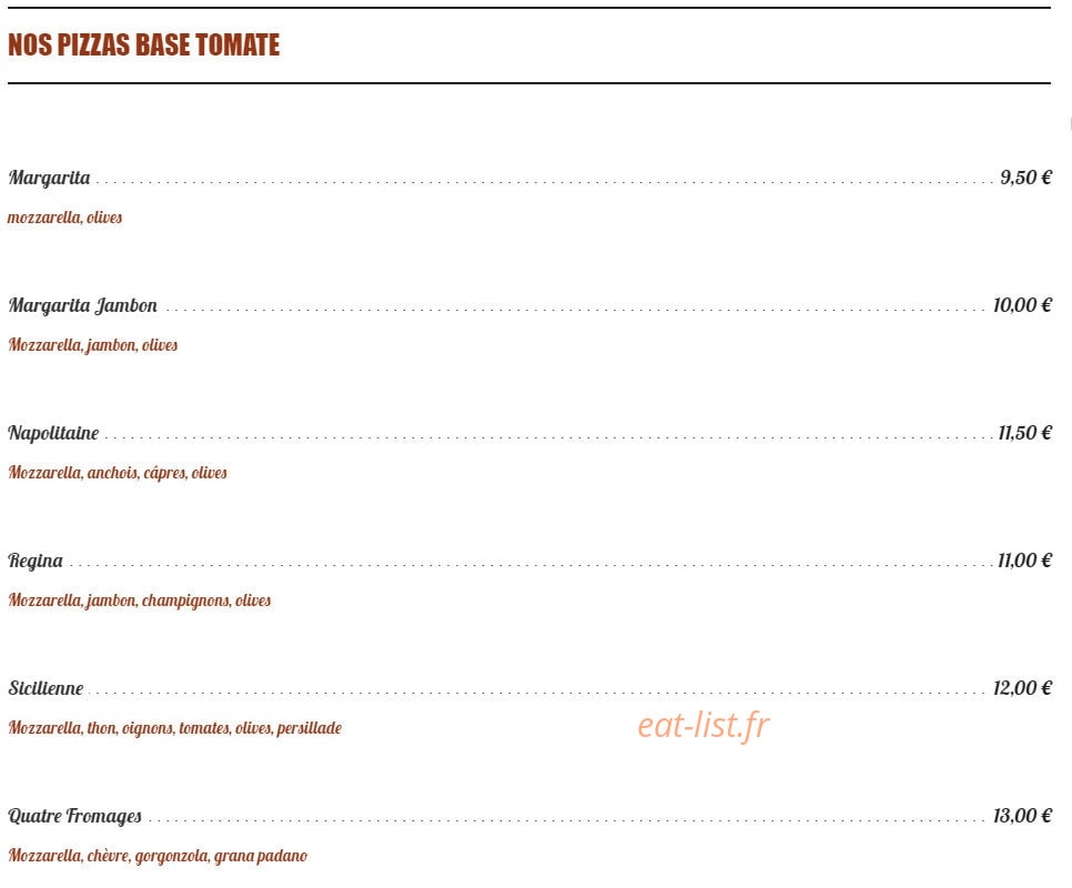 Le Grillon — carte page 1