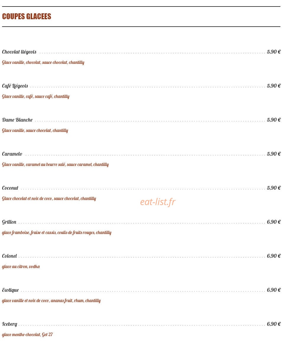 Le Grillon — carte page 10