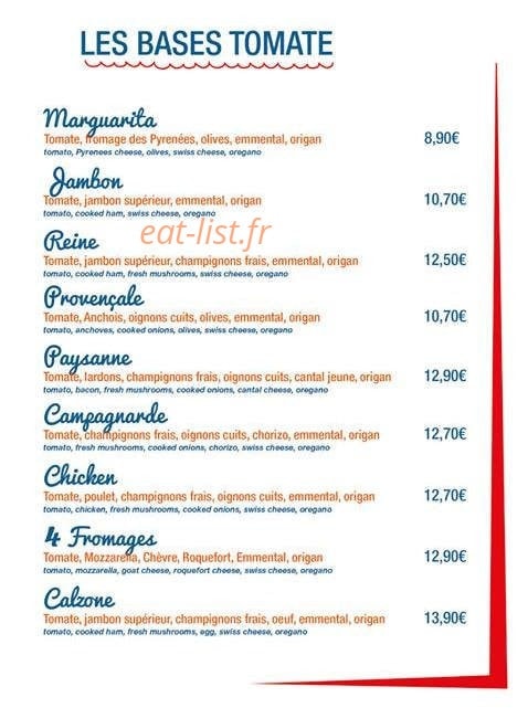 Café de la Plage — carte page 1