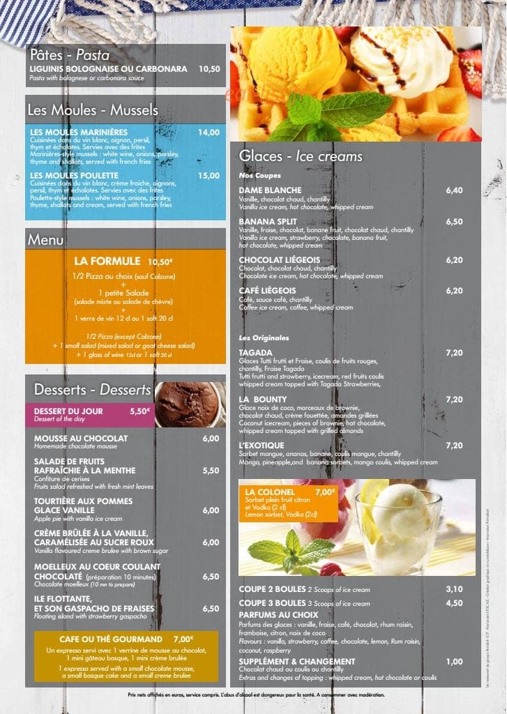 L’Escale — carte page 2