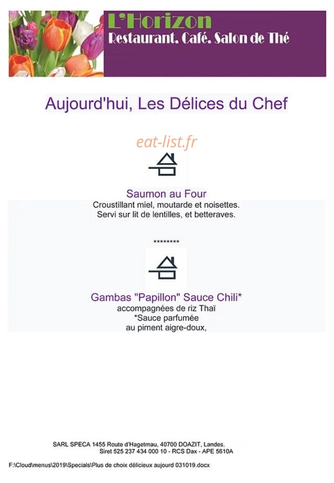 L'Horizon — carte page 3