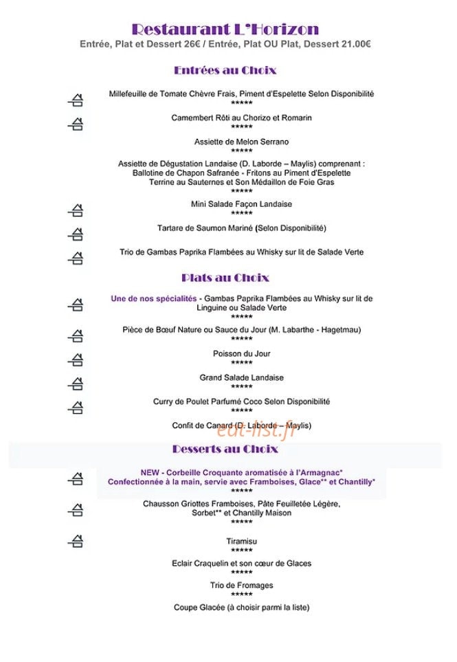 L'Horizon — carte page 1