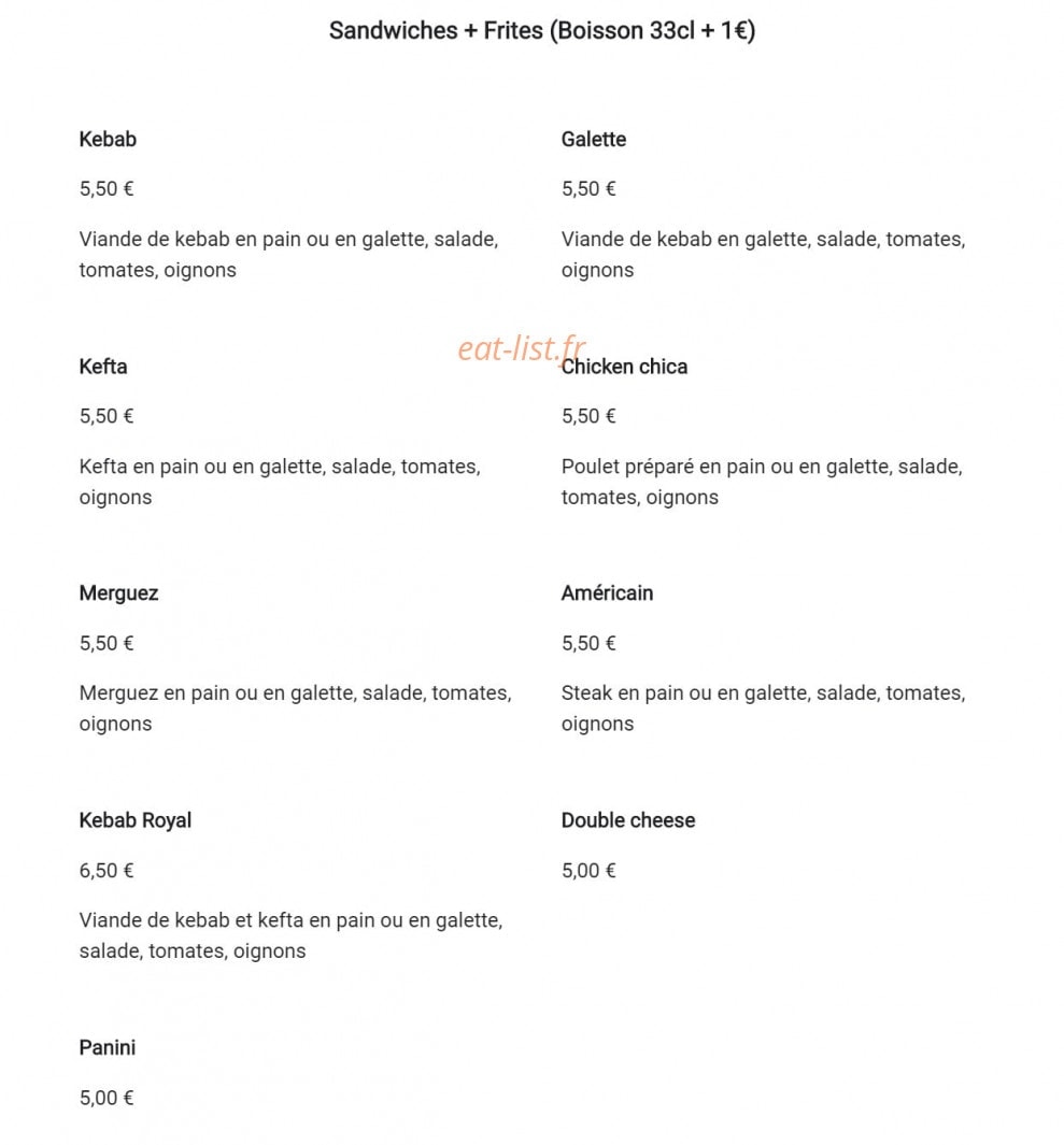 L'oasis — carte page 1