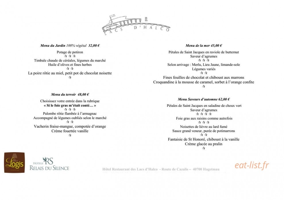 Lacs d'Halco — carte page 1