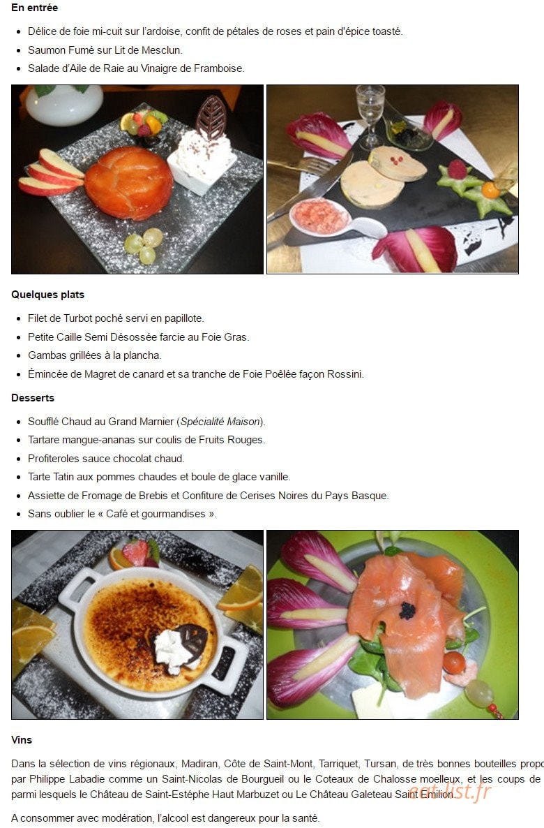 Le Jambon — carte page 1