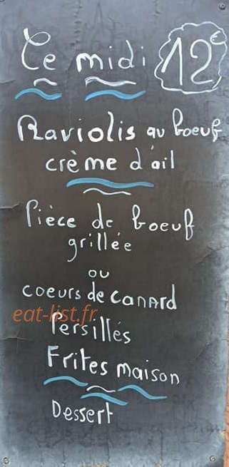 Chez Dourthous — carte page 1