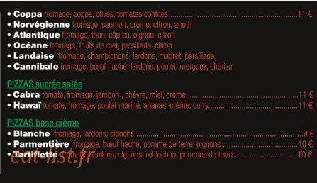 Allo Pizz' — carte page 2