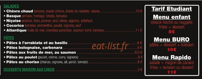 Allo Pizz' — carte page 3