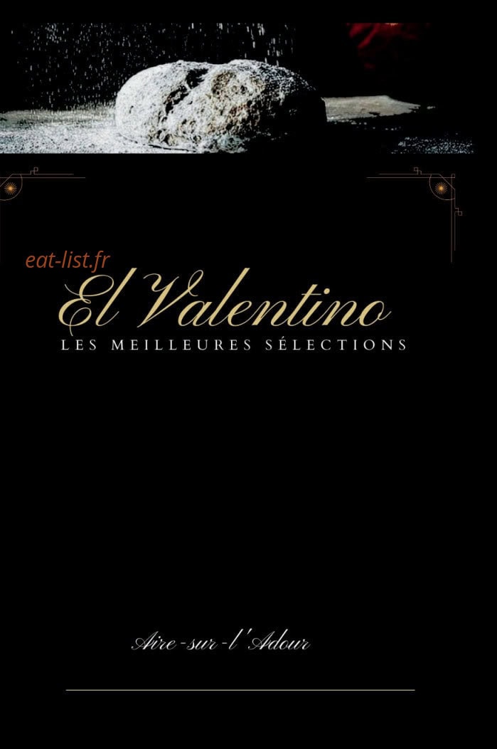 El valentino — carte page 1