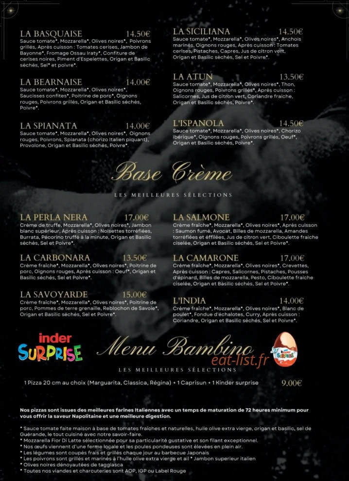 El valentino — carte page 3