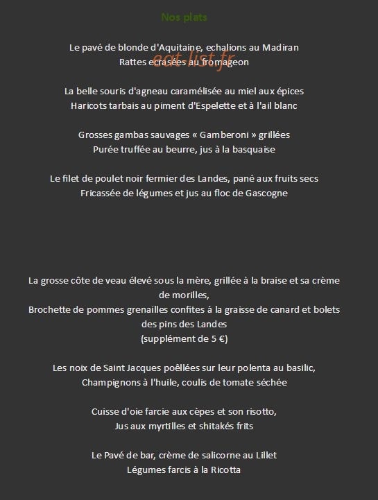 Les platanes — carte page 2