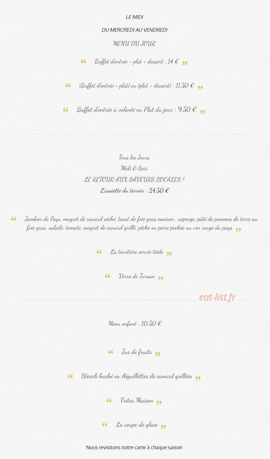 Les Arcades — carte page 1