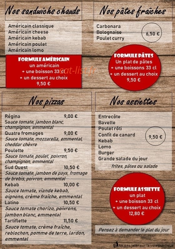 La pause landaise — carte page 2