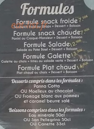 Le Comptoir à Crêpes 40 — carte page 5