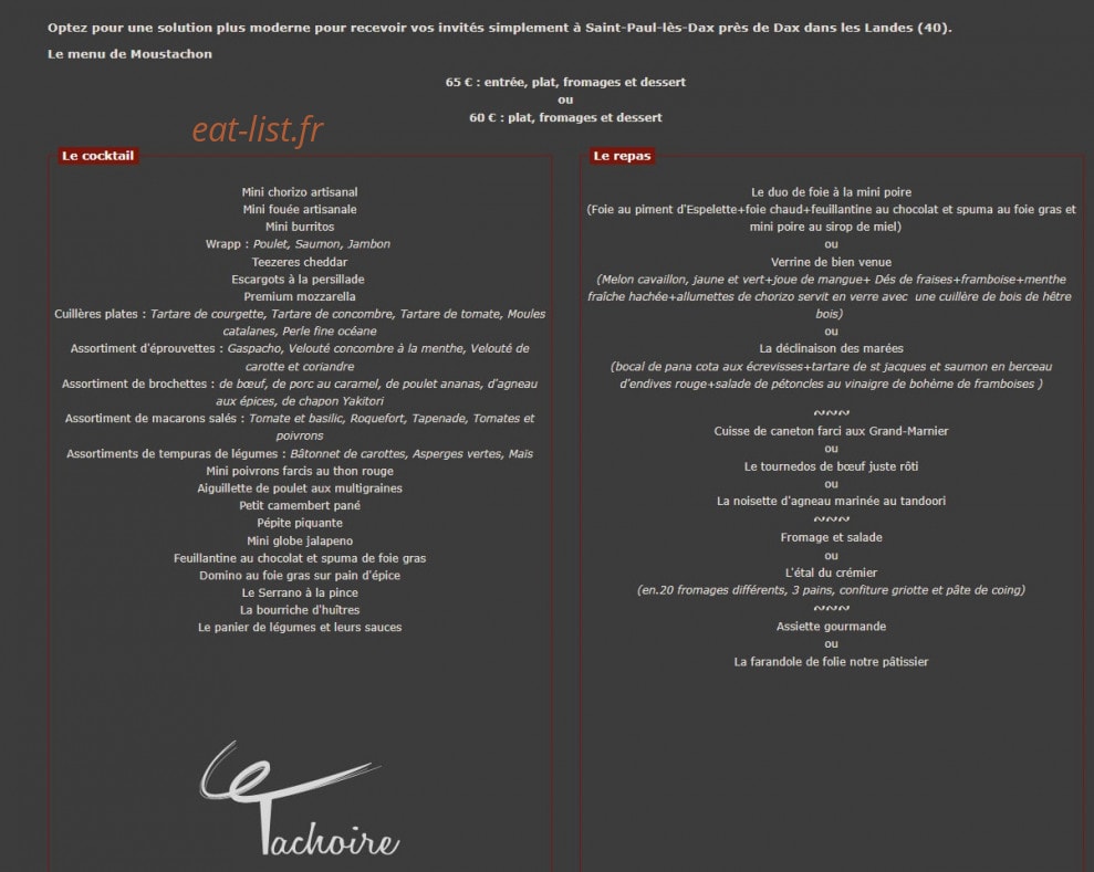 Le Vieux Tachoires — carte page 1