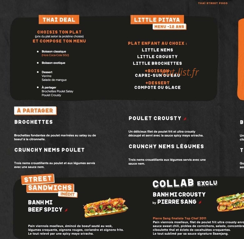 Pitaya — carte page 1