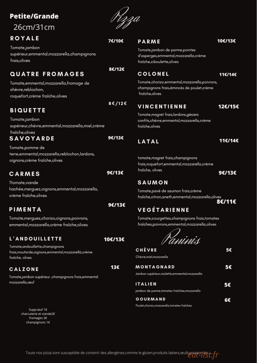 La vincentienne — carte page 1