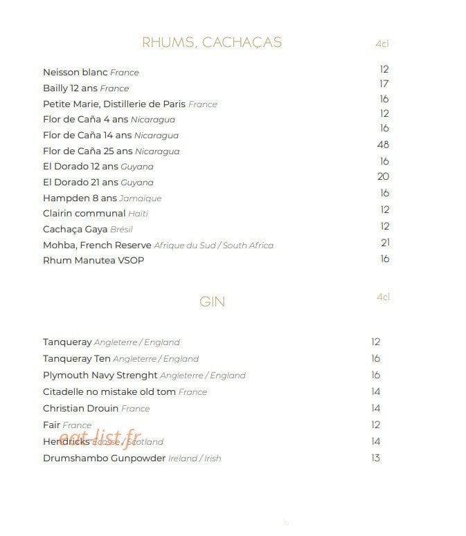 Amour Blanc — carte page 19