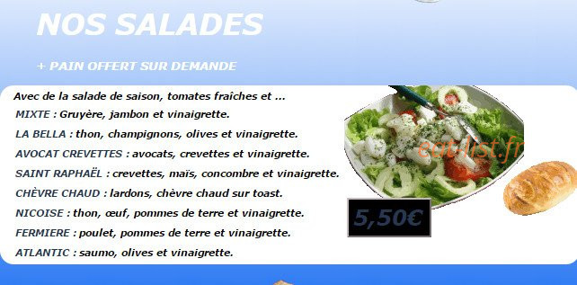 Andiamo Pizza — carte page 7