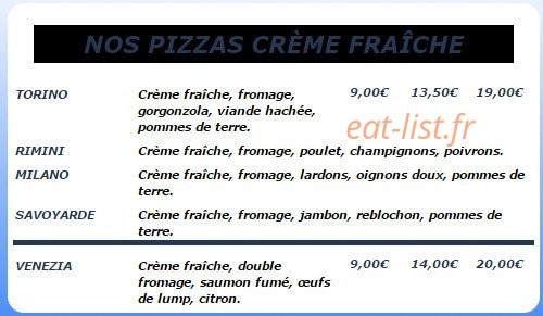 Andiamo Pizza — carte page 2