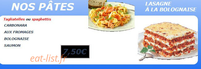 Andiamo Pizza — carte page 8