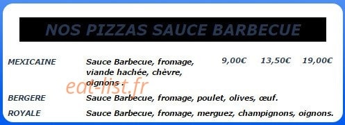 Andiamo Pizza — carte page 3