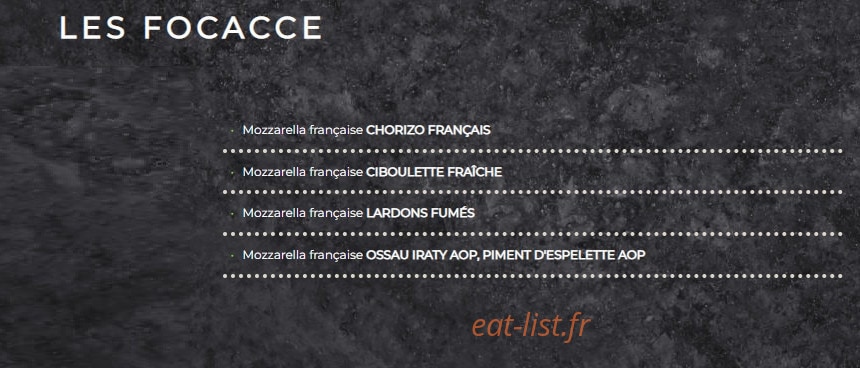 Basilic & Co — carte page 2