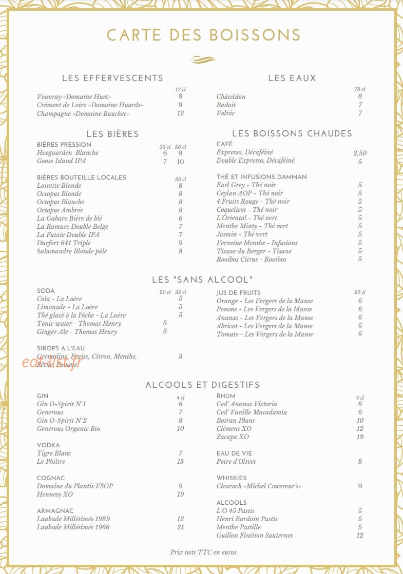 Bro's — carte page 9