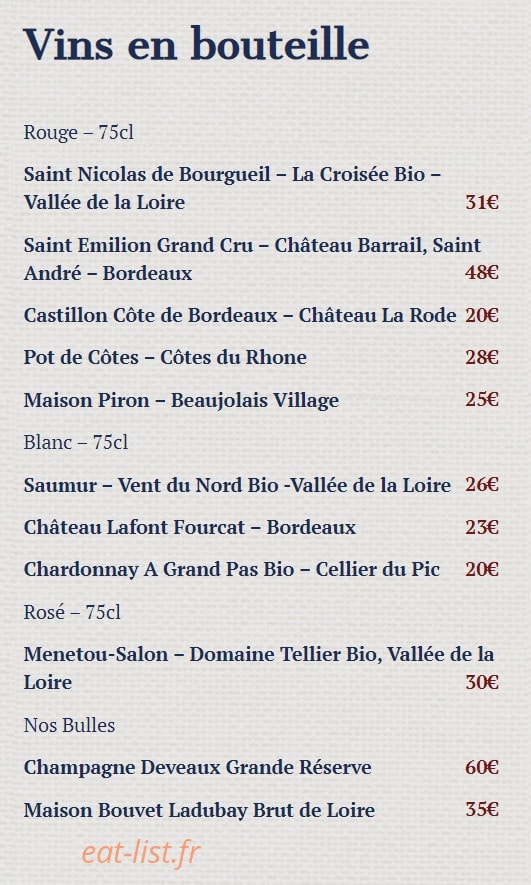 Chez Lucette — carte page 6