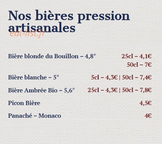 Chez Lucette — carte page 7