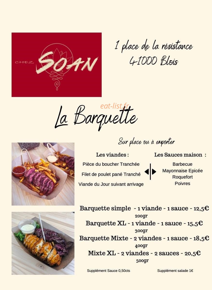 Chez Soan — carte page 4