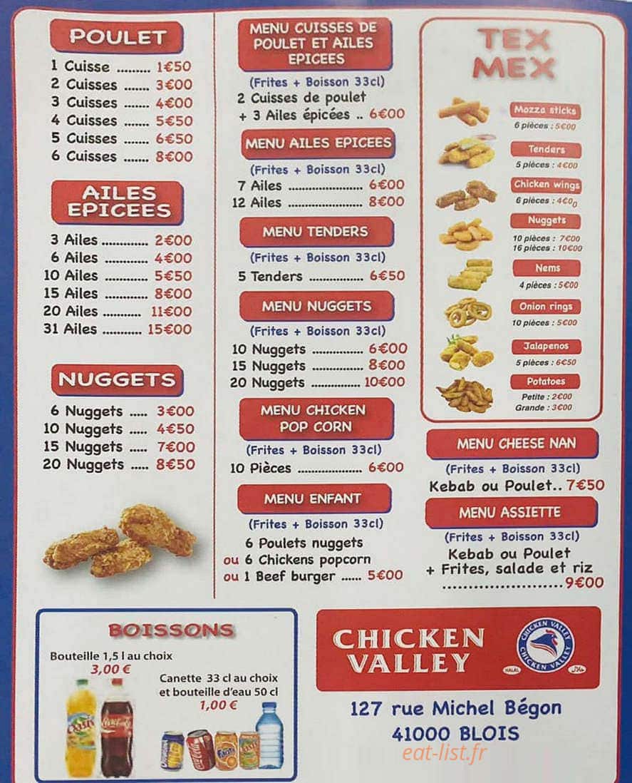 Chicken Valley — carte page 3