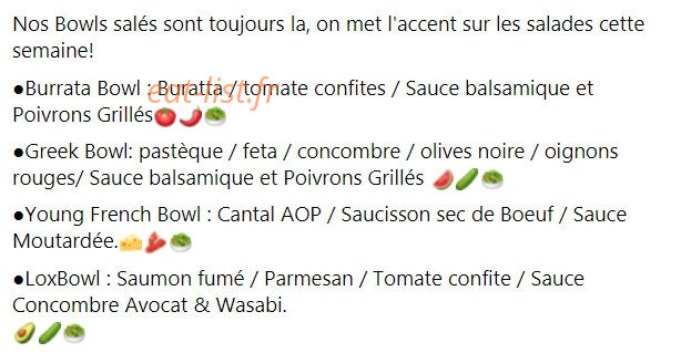 EatBowls — carte page 1